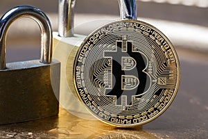 A bitcoin with locks