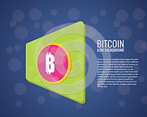 Bitcoin logo. Cryptography currency sign icon symbol