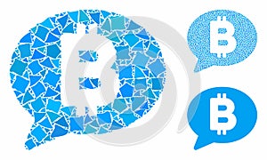 Bitcoin message Composition Icon of Humpy Items photo