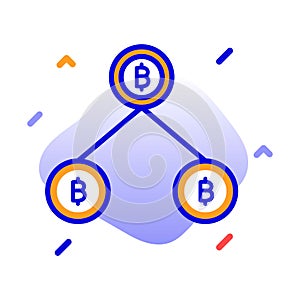 Bitcoin mining, crypto mining, cryptocurrency mining, blockchain fully editable vector icons
