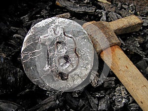 Bitcoin mining. A mine with real hardware