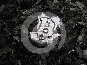 Bitcoin mining. A mine with real hardware