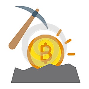 Bitcoin mining, mining, bitcoin, cryptocurrency mining fully editable vector icons