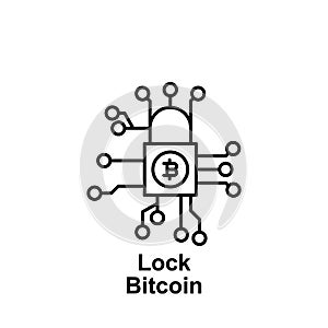 Bitcoin mobile phone virtual outline icon. Element of bitcoin illustration icons. Signs and symbols can be used for web, logo,