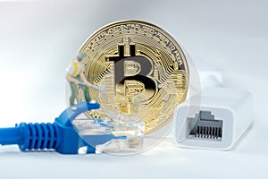 Bitcoin money mining connect Internet Network