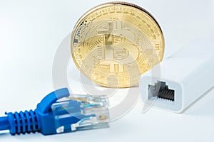 Bitcoin money mining connect Internet Network