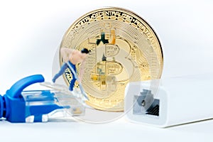 Bitcoin money mining connect Internet Network