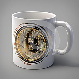 Bitcoin Mug. Coffee Mug. Cryptocurrency. Financial freedom. P2P network. Bull Market