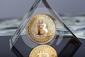 Bitcoin one dollar and euro coins