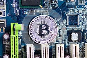 Bitcoin is placed on the motherboard, applicable to the business