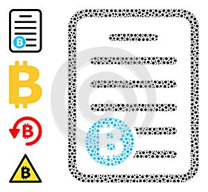 Bitcoin Pricelist Collage with Infection Icons