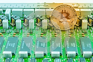 Bitcoin on printed circuit board