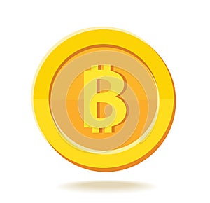 Bitcoin sign icon for internet money crypto currency symbol