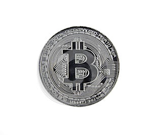 Bitcoin silver virtual coin valuta photo