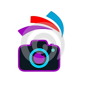 Bitcoin symbol in flat design. Vector illustration.