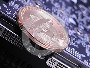 Bitcoin and top of graphics processing unit or GPU