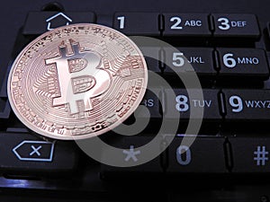 Bitcoin on top of numeric keyboard