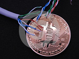 Bitcoin with on top utp cables