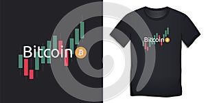 Bitcoin tradingview chart, design t-shirts photo