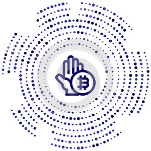 bitcoin vector icon. bitcoin editable stroke. bitcoin linear symbol for use on web and mobile apps, logo, print media. Thin line