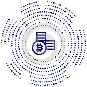 bitcoin vector icon. bitcoin editable stroke. bitcoin linear symbol for use on web and mobile apps, logo, print media. Thin line