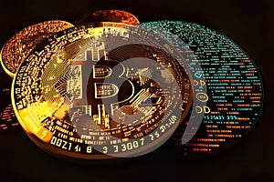 Bitcoin Visualization Finance Blockchain Explore - Generative AI