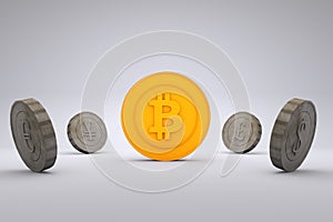 Bitcoin vs world currencies