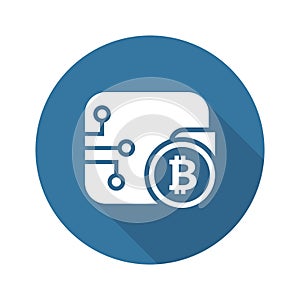Bitcoin Wallet Icon.