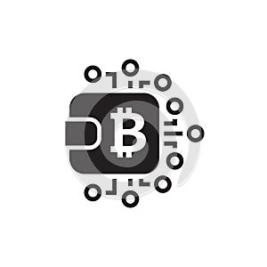 Bitcoin Wallet Icon.