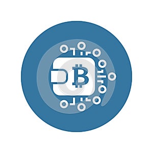 Bitcoin Wallet Icon.