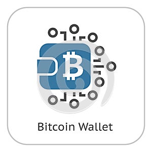 Bitcoin Wallet Icon.