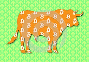 Bitcoin bullish trend green market