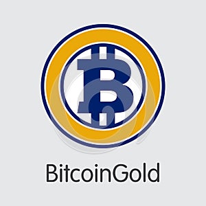 BitcoinGold - Cryptocurrency Logo.