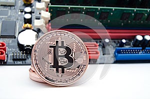 Bitcoins with Circuit Board