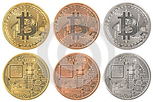 Bitcoins collection set