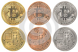 Bitcoins collection set