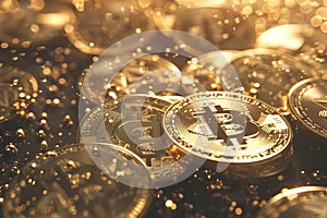 Bitcoins dominance in the digital world symbolizes its impact on cryptocurrency. Concept photo