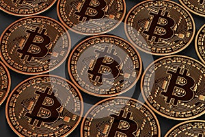 Bitcoins regularly aligned