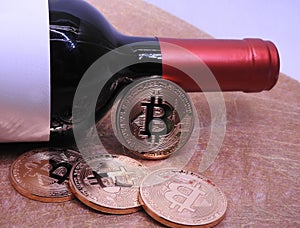 Bitcoins and wine.