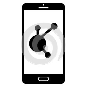 Bitconnect Icon On Smathphone Screen Isolated