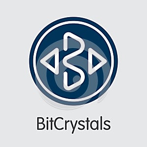 Bitcrystals - Cryptographic Currency Symbol.