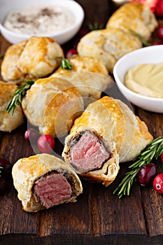 Bite size Beef Wellingtons