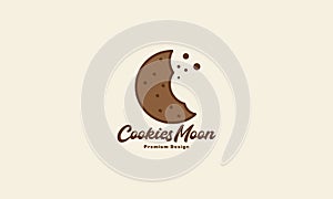 Bites cookie logo design vector icon symbol illustration