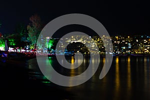 Bitez beach at night