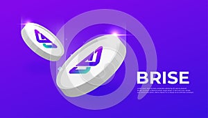 Bitgert BRISE coin cryptocurrency concept banner