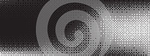 Bitmap texture background. Pixel dithering gradient. Black and white random pixels pattern. Retro glitchy vector art