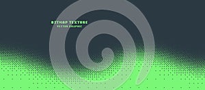 Bitmap Texture Dither Pattern Wavy Curved Border Vector Abstract Background