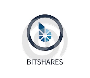 Bitshares Cryptocurrency Icon Vector Illustration