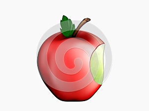 Bitten apple