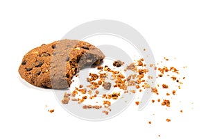 Ãâ bitten cookie with crumbs photo